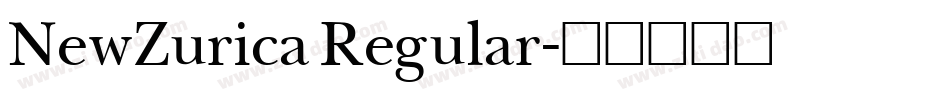 NewZurica Regular字体转换